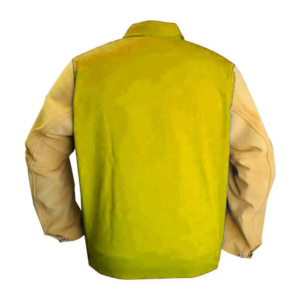 Veste de soudeur en cuir de vachette pleine fleur, résistante aux chocs et à la chaleur, de qualité supérieure, pour une protection optimale du corps et une sécurité accrue. - Product Image 4