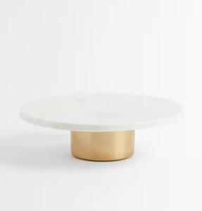 Support à gâteau circulaire fait main antiadhésif avec base dorée, compatible four et congélateur, lavage à la main uniquement - Product Image 1