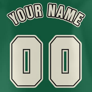 Camiseta de Béisbol Verde Personalizada, Manga Corta, Cierre de Botones, Unisex, para Adultos, Absorbe la Humedad, Poliéster, Nombre del Equipo Impreso en 3D, Deportiva - Product Image 6
