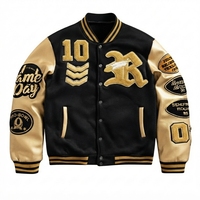 Veste de baseball unisexe personnalisée en laine coupe-vent, veste universitaire personnalisée, vêtements d'équipe en gros, logo, patchs en chenille