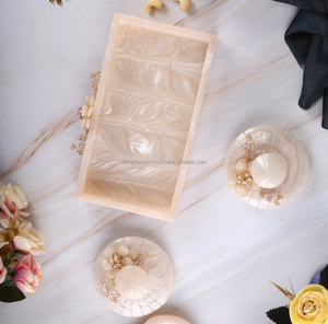 Couvercle étanche en résine rectangulaire de luxe pour le stockage des aliments Rfcrafts faits à la main pour les occasions de mariage de la cuisine à la maison-Conteneur à condiments - Product Image 4