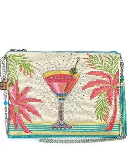 Porte-monnaie perlé fait main avec motif homard mignon, pochette zippée avec pompon bleu, pochette de poignet tendance pour femme, personnalisable - Product Image 3
