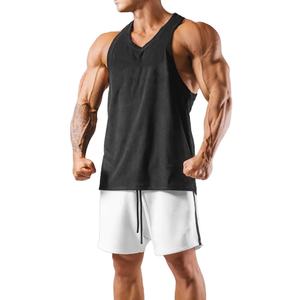 Vêtements de sport décontractés de qualité supérieure avec poches latérales rayées 100% coton Short de course d'entraînement personnalisé Short de basket-ball pour hommes - Product Image 5