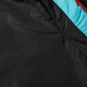 <b>Men's</b> Black Sweatpants With Blue And Red Side Stripes Elastic Waist Drawstring Closure Lightweight Casual Joggers - Product Image 3