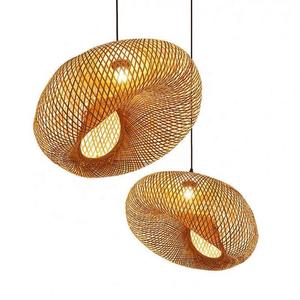 Handmade Bamboo Lamps Ovule Natural Woven Pendant <b>Light</b> Eco Friendly Bamboo Lighting Fixture OEM Supplier Vietnam - Product Image 1
