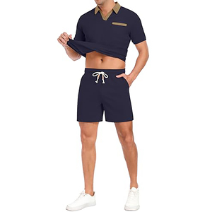 Conjunto de Dos Piezas de Verano para Hombre, Personalizado por el Fabricante, de Alta Calidad, Informal, Ecológico, con Logotipo Personalizado, para la Playa - Product Image 6