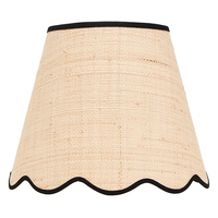 Abat-jour rigide en tissu de style pétoncle fait à la main au meilleur prix pour la décoration intérieure-Options colorées