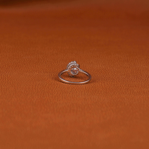 14KT Solid Gold Lab Grown Diamond Engagement <b>Ring</b> with Round Cut Center Stone and Side Diamonds Elegant Gift for Her - Product Image 4