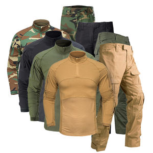 Conjunto de Camisa de Camuflaje Táctica Antiestática de Manga Larga para Hombre, para Entrenamiento Deportivo, Conjuntos MC - Product Image 1