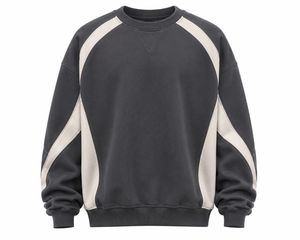 <b>Oversized</b> Hooded Sweatshirt <b>Men</b> Solid Color Cotton Fleece Casual Autumn <b>Hoodie</b> With Front Logo Print Regular Fit - Product Image 3