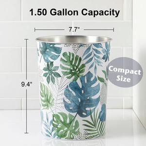 Poubelle moderne à motif de feuilles pour la maison, la salle de bain, le bureau ou le hall – Décoration élégante – Corbeille à déchets décorative d'intérieur – Vente en gros depuis l'Inde - Product Image 3