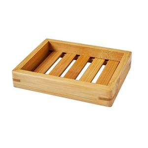 Wooden Rectangle Soap Dish Minimalist Design Natural Wood Soap <b>Holder</b> for Bathroom Use - Product Image 2