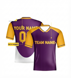 Custom Heat-Transfer Printed Breathable Mesh Football Jersey Wholesale Personalized Team Uniform V Neck <b>Athletic</b> Soccer Shirt - Product Image 1