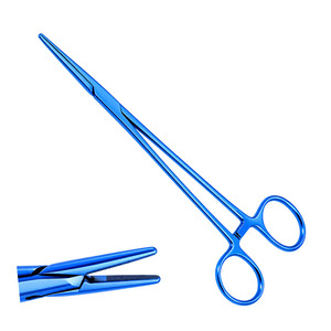 ที่จับเข็ม Mayo Hegar 7 เข็ม พร้อมหัวทังสเตนคาร์ไบด์ (TC) สีน้ำเงิน สำหรับผ่าตัด - Product Image 2