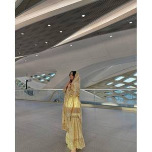 Salwar Kameez de Rayón Beige de Diseñador LC - Conjunto de Fiesta con Top y Pantalón con Dupatta, Talla XL - Product Image 5