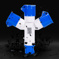 Prise industrielle haute performance IP44 3 broches 16A 220V, connecteur ignifuge, prise industrielle pour utilisation en extérieur avec certification CE RoHS