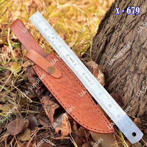 Funda de Cuero Premium Cosida a Mano Directa de Fábrica, de Piel Genuina de Vacuno, Hecha a Mano, para Cuchillo de Hoja Fija, Lista para Venta al por Mayor - Product Image 5