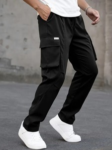 Men's <b>Cargo</b> Pants Premium Functional Outdoor Wear Flat Mid Rise 100% Cotton Quick Dry Midweight Comfortable Material Everyday - Product Image 4