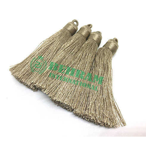 Top Quality Handmade Gold <b>Wire</b> Tassel Fringe Decorative Bullion Tassel for Church Vestments with Gold Trim Wholesale for Curtain - Product Image 6