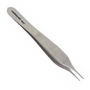 Pinzas Quirúrgicas Manuales de Acero Inoxidable con Certificación CE para Precisión, Pinzas Adson Premium para Aplicación de Apósitos, Punta Serrada de 0.8mm, 12cm - Product Image 6