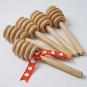 ช้อนไม้บีชสำหรับตักน้ำผึ้ง ชา และของหวาน - Product Image 5