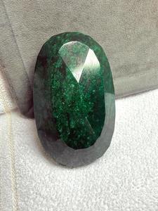 พลอยมรกตเบริลทรงรีสีเขียวธรรมชาติ พลอยเซอร์โคเนียสังเคราะห์รูปทรงลูกแพร์ 4000 กะรัต พลอยเจียระไนทรงแอสเชอร์ ขายส่ง - Product Image 2