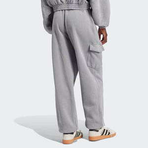 Pantalones Deportivos de Algodón Gris para Hombre, Cintura Elástica, Bolsillos Laterales, Peso Medio, Transpirables, para Otoño - Product Image 4