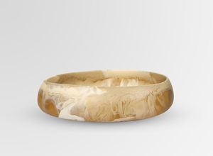 Bol en résine artisanal de luxe avec combinaison de bois naturel pour centre de table et décoration intérieure - Product Image 1