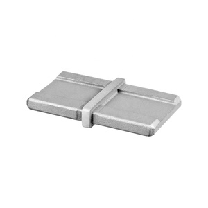 Modern Design 180 Degree Inline Connector for Hotel Use Stainless Steel 2-Way Rectangular Tube Connector - Product Image 1
