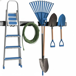 Double <b>Hook</b> Wall Organizer For Garage Double Wide <b>Hook</b> 2mm Garage Rail System Durable Utility Storing OEM Vietnam GAPGAR003 - Product Image 4