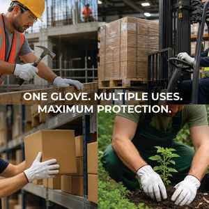 Guantes de Trabajo de Cuero Hechos a Medida, Resistentes al Calor y a la Abrasión, con Puño Recto y Protección Térmica - Product Image 5