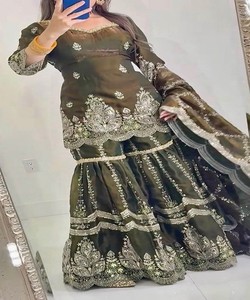 Purple Vintage Quick Dry <b>Kurta</b> Set Floral Dupatta <b>Women</b> Ethnic Wear Party Outfit India Pakistan 86784- NEVIL-(NF-1297) - Product Image 3