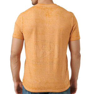 Camiseta de Cuello en V para Hombre con Logotipo Personalizado al por Mayor, 100% Algodón, Cuello Redondo, Corte Holgado, Servicio OEM Personalizado, Camiseta de Cuello en V de Color Sólido - Product Image 6