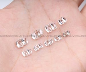 Paire de diamants de laboratoire cultivés sans conflit, taille Cadillac populaire, clarté VVS-VS, certifiés IGI, taille personnalisée pour bijoux - Product Image 3