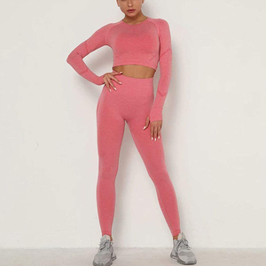 Conjunto de Yoga para Mujer de Alta Calidad y Comodidad, Color Sólido, Transpirable, con Logotipo Personalizado, Marca Privada para Gimnasio, Fitness y Prácticas de Yoga - Product Image 5