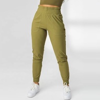 Toptan OEM 2026 Yeni Gelen Yüksek Esnek Bel Lastikli Spor Eşofman Altı Cepli Kadın Jogger Pantolon