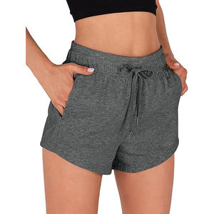 Shorts de Felpa Francesa para Mujer, Suaves y Cómodos, Casuales, con Cordón Ajustable, Cintura Alta, Corte Holgado, Antiencogimiento - Product Image 2