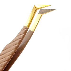 Pinzas personalizadas para extensión de pestañas, mini herramientas de precisión para volumen e isolación, pinzas para pestañas con estuche. - Product Image 6