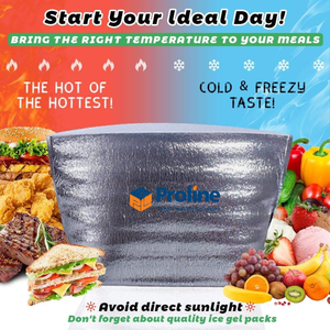 Sacs isothermes pliables en PE écologique imperméable à motif léopard pour la livraison de repas chauds ou froids - Product Image 6