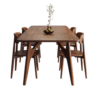 Modern <b>Wood</b> <b>Outdoor</b> Dining Set 6 Seater Garden <b>Table</b> and Chairs Garden Furniture Set Custom Sizes Colors Vietnam Patio - Product Image 1