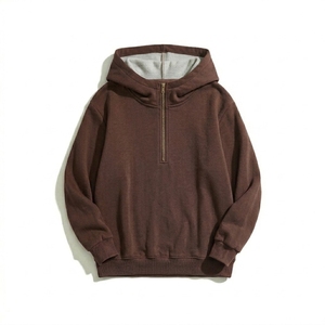 Sweat à capuche zippé pour femme grande taille, coton respirant de haute qualité, vêtements d'hiver décontractés pour femme, logo personnalisé - Product Image 2