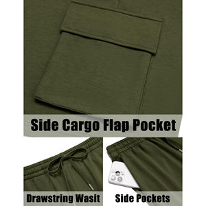 Fabricant professionnel, meilleur prix de vente, ensemble de shorts pour hommes, faible MOQ, respirant, séchage rapide, ensemble de shorts de couleur unie pour hommes - Product Image 3