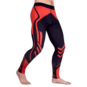 Collants de compression en spandex pour hommes, impression par sublimation intégrale de haute qualité, leggings personnalisés, taille élastique, logo personnalisé - Product Image 5
