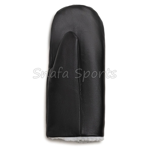 Cheap Price Customized Winter <b>Warm</b> Genuine Sheepskin Fur Leather Women Patterned Mittens <b>Gloves</b> Made by Pakistan - Product Image 3