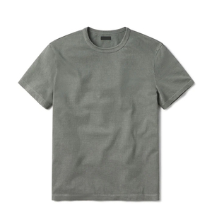 T-shirts d'été pour hommes à manches courtes en coton biologique, personnalisables, vente en gros - Product Image 3