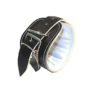 Newest Edition Machine Stitched Fitness Safety Bodybuilding Wear Weightlifting <b>Ankle</b> Straps With Genuine Leather Made - Product Image 6