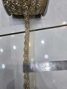 Strass en diamant, perles miroir dorées, perles ethniques en maille argentée, écologiques, à 9 facettes, à coller à chaud ou à coudre, à dos plat - Product Image 3