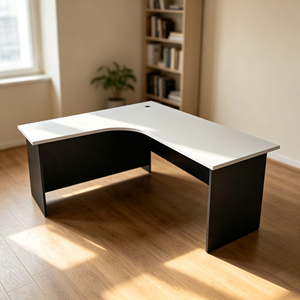 Spacious L Shape <b>Extendable</b> Conference <b>Table</b> with Metal <b>Legs</b> Modern Design for Home Office Use AY Office System Office Furniture - Product Image 1