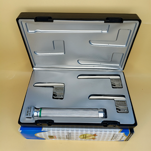 Laryngoscope Miller à fibre optique 3 lames 00-0-1, ensemble avec poignée enfant, qualité supérieure, réutilisable, en acier inoxydable, manuel, chirurgical ORL - Product Image 6