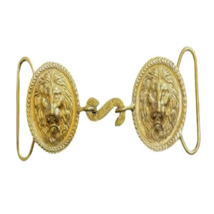 Nouvelles boucles de ceinture en laiton sans nickel, personnalisées avec logo, motif tête de lion, pour vente en gros, fournisseur et fabricant - Product Image 1